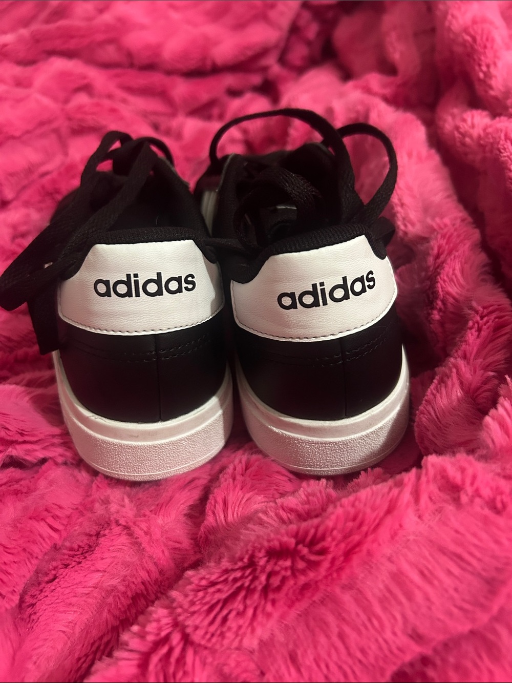 adidas Black Sneakers with White Three-Stripes - Picture 2 of 3